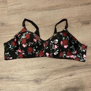 Torrid Curve Skull Print Bra NWOT